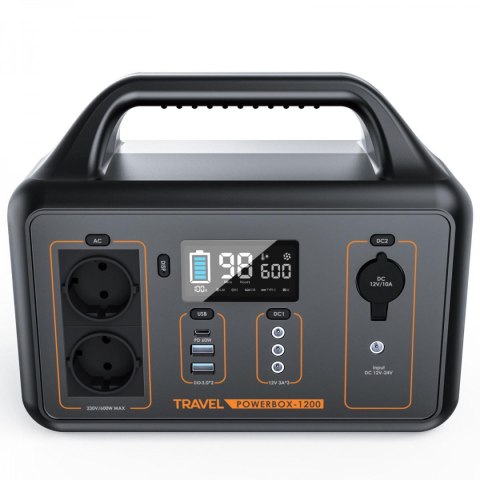 Przenośna stacja zasilania Volt Polska TRAVEL POWERBOX OPTI 1200 Przenośna stacja zasilania Volt Polska TRAVEL POWERBOX OPTI 1200