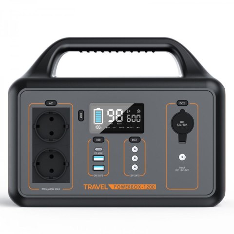 Przenośna stacja zasilania Volt Polska TRAVEL POWERBOX OPTI 1200 Przenośna stacja zasilania Volt Polska TRAVEL POWERBOX OPTI 1200