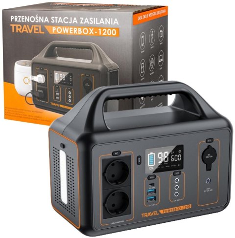 Przenośna stacja zasilania Volt Polska TRAVEL POWERBOX OPTI 1200 Przenośna stacja zasilania Volt Polska TRAVEL POWERBOX OPTI 1200