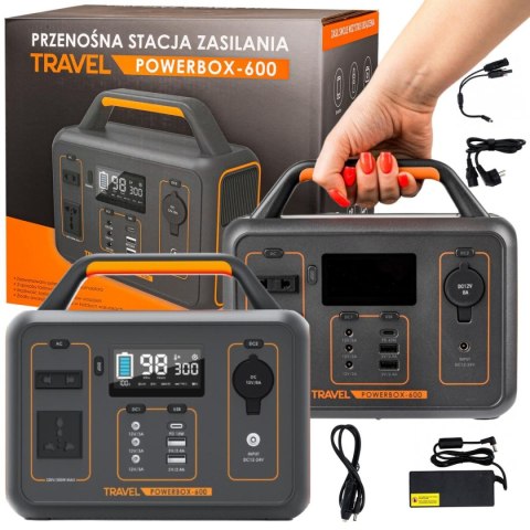Przenośna stacja zasilania Volt Polska TRAVEL POWERBOX OPTI 600 Przenośna stacja zasilania Volt Polska TRAVEL POWERBOX OPTI 600