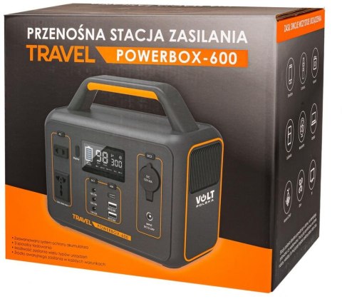 Przenośna stacja zasilania Volt Polska TRAVEL POWERBOX OPTI 600 Przenośna stacja zasilania Volt Polska TRAVEL POWERBOX OPTI 600