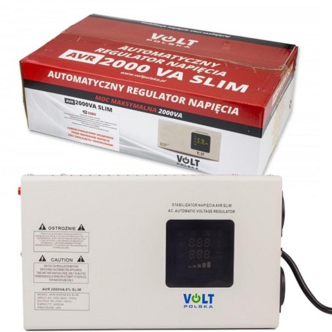 Stabilizator napięcia Volt Polska AVR 2000VA Slim Stabilizator napięcia Volt Polska AVR 2000VA Slim