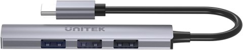 Adapter Unitek H1208B Hub USB-C 1*USB-A 5Gbps, 3*USB-A 2.0 Adapter Unitek H1208B Hub USB-C 1*USB-A 5Gbps, 3*USB-A 2.0