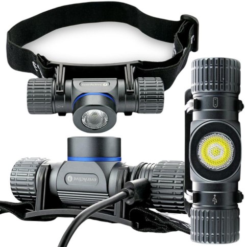 Latarka czołowa Osram P9 10W LED everActive HL-1100R Force 1100 lumenów IPX4 Latarka czołowa Osram P9 10W LED everActive HL-1100R Force 1100 lumenów IPX4