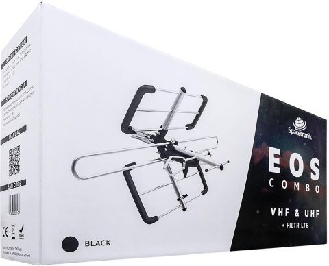Antena DVB-T/T2 Spacetronik EOS Combo Black (pasywna) Antena DVB-T/T2 Spacetronik EOS Combo Black (pasywna)