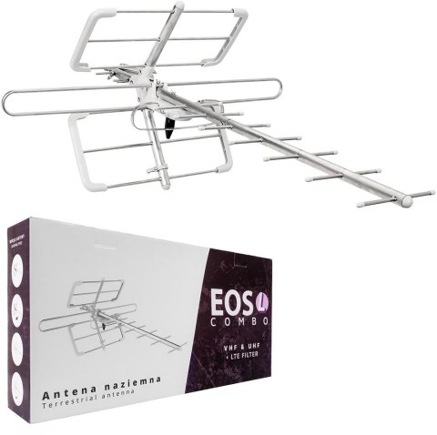 Antena DVB-T/T2 Spacetronik EOS L Combo White (pasywna) Antena DVB-T/T2 Spacetronik EOS L Combo White (pasywna)