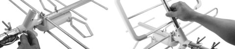 Antena DVB-T/T2 Spacetronik EOS L Combo White (pasywna) Antena DVB-T/T2 Spacetronik EOS L Combo White (pasywna)