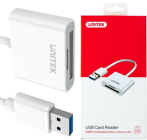 Czytnik kart Unitek Y-9321 SD/microSD USB 3.0 Czytnik kart Unitek Y-9321 SD/microSD USB 3.0