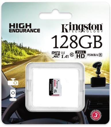 Karta pamięci microSD Kingston High-Endurance UHS-I 128GB 24/7 (rejestratory i monitoring) Karta pamięci microSD Kingston High-Endurance UHS-I 128GB 24/7 (rejestratory i monitoring)