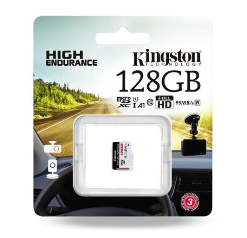 Karta pamięci microSD Kingston High-Endurance UHS-I 128GB 24/7 (rejestratory i monitoring) Karta pamięci microSD Kingston High-Endurance UHS-I 128GB 24/7 (rejestratory i monitoring)