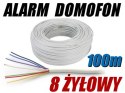 PRZEWÓD ALARMOWY DOMOFONOWY YTDY 8X0,5 - 100M PRZEWÓD ALARMOWY DOMOFONOWY YTDY 8X0,5 - 100M