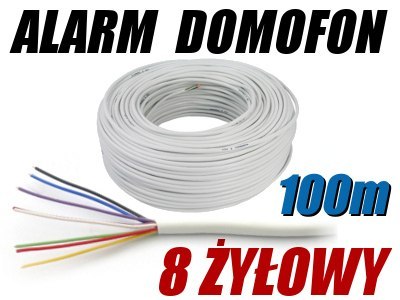 PRZEWÓD ALARMOWY DOMOFONOWY YTDY 8X0,5 - 100M PRZEWÓD ALARMOWY DOMOFONOWY YTDY 8X0,5 - 100M