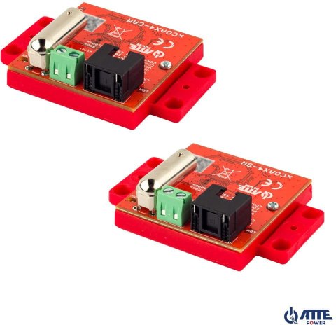 Zestaw aktywnych konwerterów do transmisji Ethernet oraz PoE ATTE xCOAX4-SET Zestaw aktywnych konwerterów do transmisji Ethernet oraz PoE ATTE xCOAX4-SET