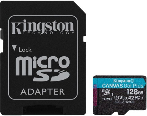 Karta pamięci microSD Kingston Canvas Go Plus microSDXC C10 UHS-I 128GB Karta pamięci microSD Kingston Canvas Go Plus microSDXC C10 UHS-I 128GB