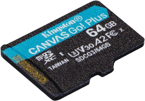 Karta pamięci microSD Kingston Canvas Go Plus microSDXC C10 UHS-I 64GB Karta pamięci microSD Kingston Canvas Go Plus microSDXC C10 UHS-I 64GB