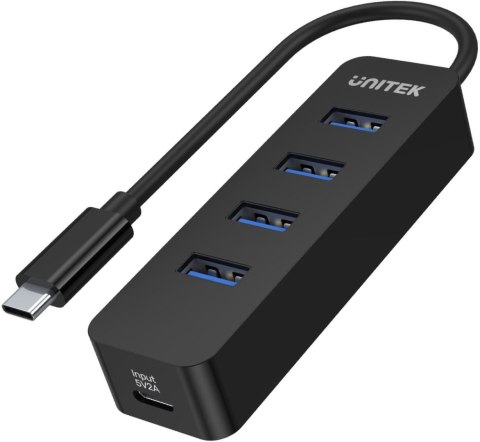 Unitek H1117B Hub USB-C, 4 porty USB 3.1, aktywny, 10 W Unitek H1117B Hub USB-C, 4 porty USB 3.1, aktywny, 10 W