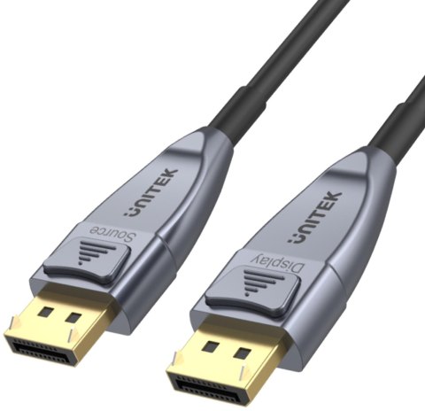 Unitek kabel optyczny DisplayPort 1.4 AOC 8K 15m Unitek kabel optyczny DisplayPort 1.4 AOC 8K 15m