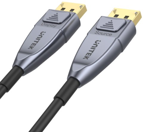 Unitek kabel optyczny DisplayPort 1.4 AOC 8K 15m Unitek kabel optyczny DisplayPort 1.4 AOC 8K 15m