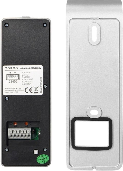 Wideodomofon ORNO OR-VID-ME-1056FHD/B Wideodomofon ORNO OR-VID-ME-1056FHD/B