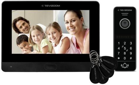Wideodomofon REVIZOOM RM-T471HD BLACK/RC-411HD-CK Wideodomofon REVIZOOM RM-T471HD BLACK/RC-411HD-CK
