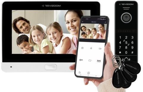 Wideodomofon REVIZOOM RM-T471HD WHITE/RC-411HD-CK Wideodomofon REVIZOOM RM-T471HD WHITE/RC-411HD-CK