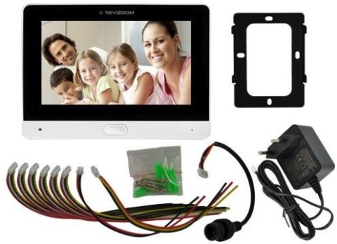 Wideodomofon REVIZOOM RM-T471HD WHITE/RC-411HD-CK Wideodomofon REVIZOOM RM-T471HD WHITE/RC-411HD-CK