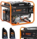 ZESTAW AGREGAT PRĄDOTWÓRCZY DAEWOO GDA 6500 5.5kW + 2x GENERATOR OIL SAE 10W-30 DWO 600 ZESTAW AGREGAT PRĄDOTWÓRCZY DAEWOO GDA 6500 5.5kW + 2x GENERATOR OIL SAE 10W-30 DWO 600