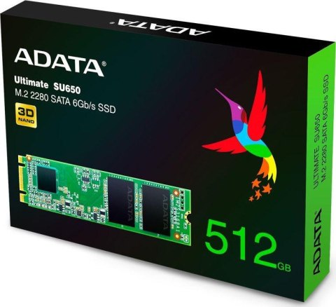Dysk SSD Adata Ultimate SU650 512GB M.2 2280 Dysk SSD Adata Ultimate SU650 512GB M.2 2280