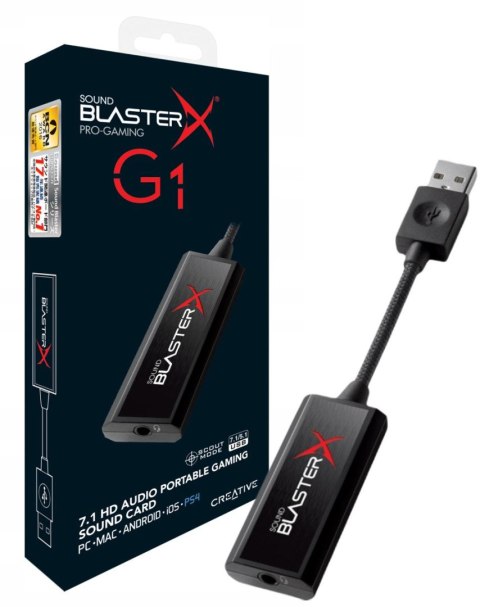 Karta dźwiękowa Creative Sound BlasterX G1 zewnętrzna Karta dźwiękowa Creative Sound BlasterX G1 zewnętrzna