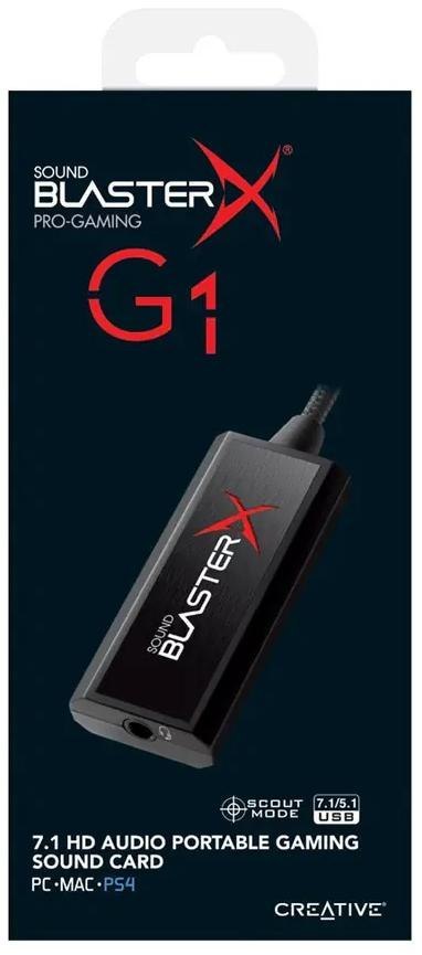 Karta dźwiękowa Creative Sound BlasterX G1 zewnętrzna Karta dźwiękowa Creative Sound BlasterX G1 zewnętrzna