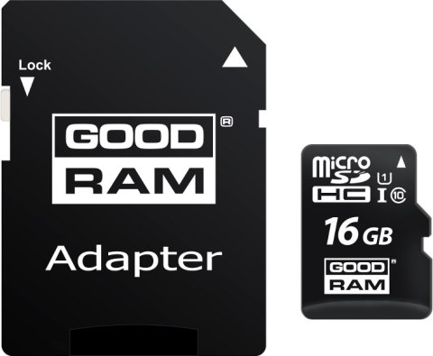 Karta pamięci microSD GOODRAM UHS-I 16GB Karta pamięci microSD GOODRAM UHS-I 16GB