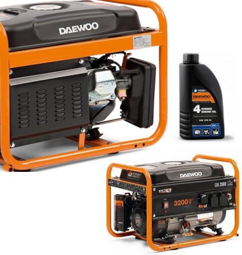 ZESTAW AGREGAT PRĄDOTWÓRCZY DAEWOO GDA 3500E 3.2kW + GENERATOR OIL SAE 10W-30 DWO 600 ZESTAW AGREGAT PRĄDOTWÓRCZY DAEWOO GDA 3500E 3.2kW + GENERATOR OIL SAE 10W-30 DWO 600