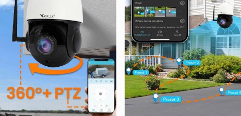 Kamera IP ORLLO Z10 Zewnętrzna Obrotowa WiFi 4Mpx ZOOM x18 POE Kamera IP ORLLO Z10 Zewnętrzna Obrotowa WiFi 4Mpx ZOOM x18 POE