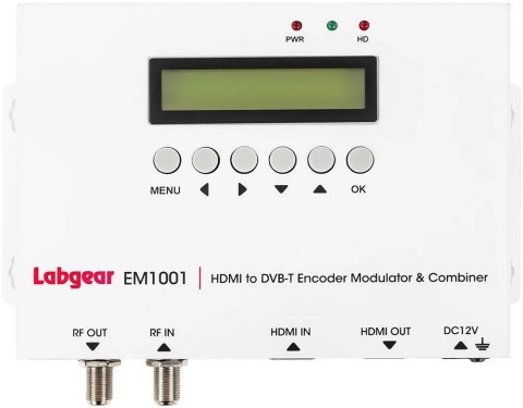 Modulator HDMI do DVB-T H.264 Labgear EM1001 35MER / 100dBuV Modulator HDMI do DVB-T H.264 Labgear EM1001 35MER / 100dBuV
