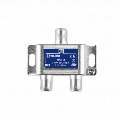 Rozgałęźnik TELMOR RCT-2 Splitter 2x1.2G Rozgałęźnik TELMOR RCT-2 Splitter 2x1.2G