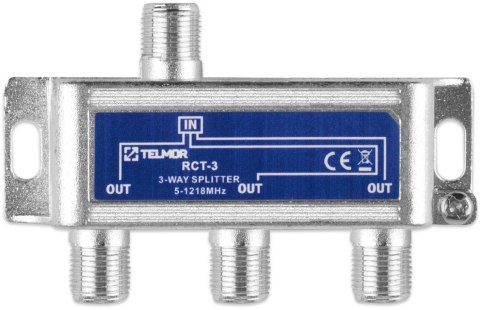 Rozgałęźnik TELMOR RCT-3B Splitter 3X 1.2G Rozgałęźnik TELMOR RCT-3B Splitter 3X 1.2G