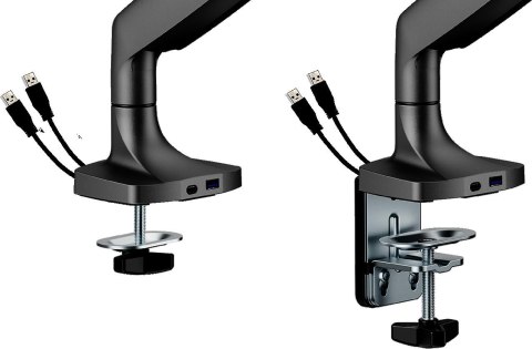 Uchwyt do monitora 17"-45" Spacetronik SPA-S110B USB Uchwyt do monitora 17"-45" Spacetronik SPA-S110B USB