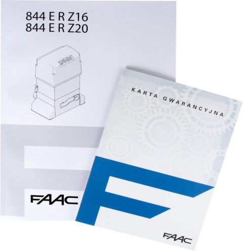 Zestaw FAAC 844 do 1800kg bram przesuwnych Zestaw FAAC 844 do 1800kg bram przesuwnych