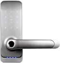 Klamka z kontrolerem dostępu biometria, TTLock/TTHotel, Mifare, szyfrator silver