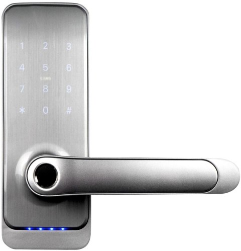 Klamka z kontrolerem dostępu biometria, TTLock/TTHotel, Mifare, szyfrator silver Klamka z kontrolerem dostępu biometria, TTLock/TTHotel, Mifare, szyfrator silver