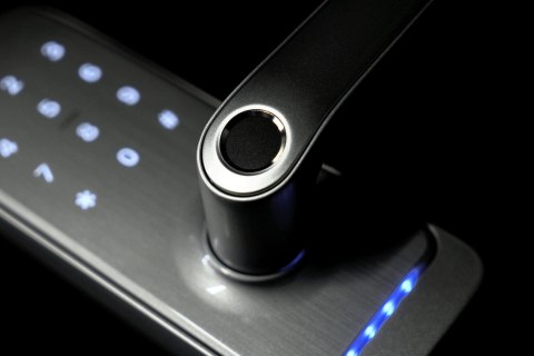 Klamka z kontrolerem dostępu biometria, TTLock/TTHotel, Mifare, szyfrator silver Klamka z kontrolerem dostępu biometria, TTLock/TTHotel, Mifare, szyfrator silver