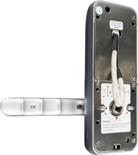 Klamka z kontrolerem dostępu biometria, TTLock/TTHotel, Mifare, szyfrator silver Klamka z kontrolerem dostępu biometria, TTLock/TTHotel, Mifare, szyfrator silver