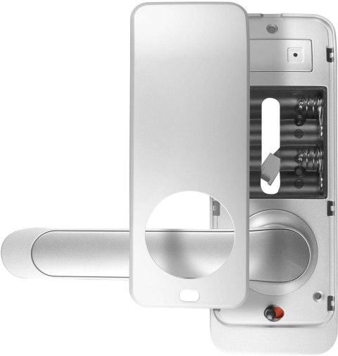 Klamka z kontrolerem dostępu biometria, TTLock/TTHotel, Mifare, szyfrator silver Klamka z kontrolerem dostępu biometria, TTLock/TTHotel, Mifare, szyfrator silver