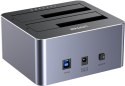 Y-3026GY01-EU Unitek Stacja klonująca dyski 2 x SATA 2,5"/3,5" USB 5Gbps Y-3026GY01-EU Unitek Stacja klonująca dyski 2 x SATA 2,5"/3,5" USB 5Gbps