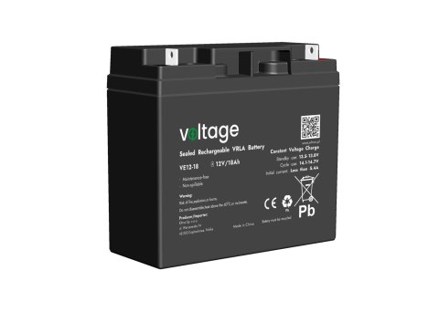 Akumulator AGM Voltage 12V 18Ah VE12-18 (Żywotność 6-9 lat) Akumulator AGM Voltage 12V 18Ah VE12-18 (Żywotność 6-9 lat)