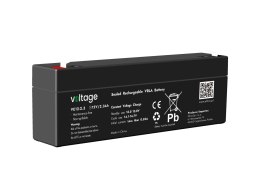 Akumulator AGM Voltage 12V 2,3Ah VE12-2.3 (Żywotność 6-9 lat)