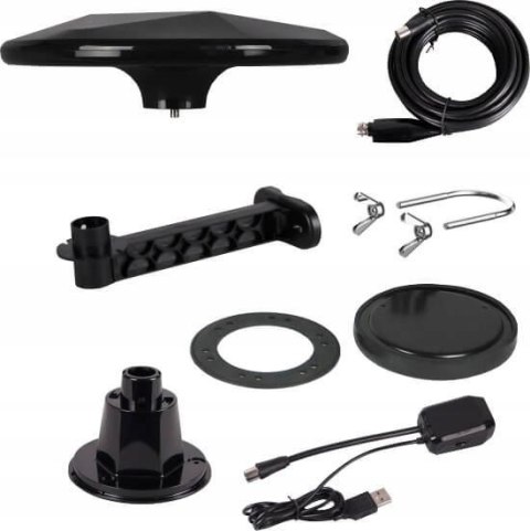 Antena DVB-T2 Mistral MI-ANT07 UFO - CZARNA Antena DVB-T2 Mistral MI-ANT07 UFO - CZARNA