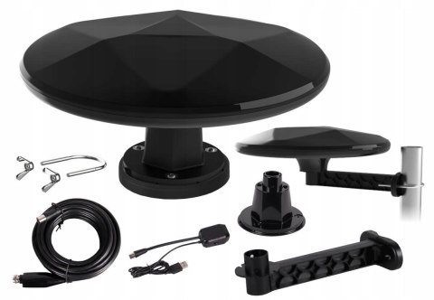 Antena DVB-T2 Mistral MI-ANT07 UFO - CZARNA Antena DVB-T2 Mistral MI-ANT07 UFO - CZARNA