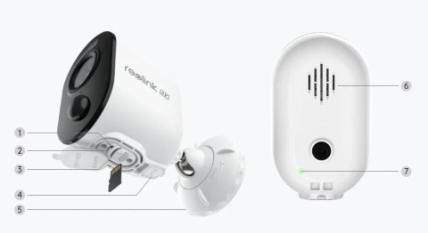 Kamera IP Reolink Argus B350 akumulatorowa 8MPx Wi-Fi Kamera IP Reolink Argus B350 akumulatorowa 8MPx Wi-Fi