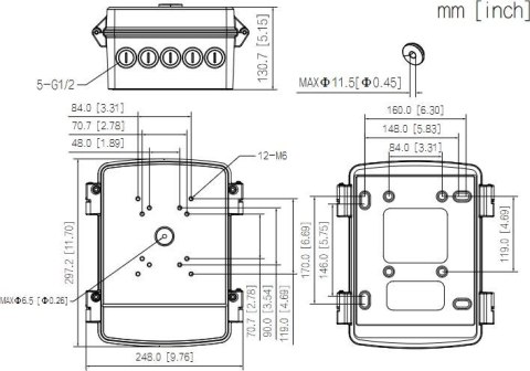 SKRZYNKA MONTAŻOWA DAHUA PFA6400S SKRZYNKA MONTAŻOWA DAHUA PFA6400S